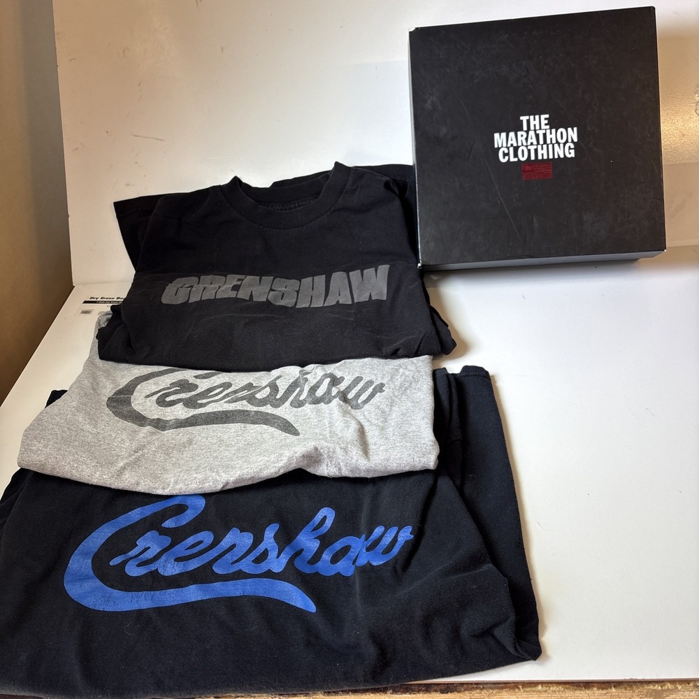 Set of 3 in The Box  The Marathon Clothing Crenshaw T-Shirts Sz L/XL (20Z)